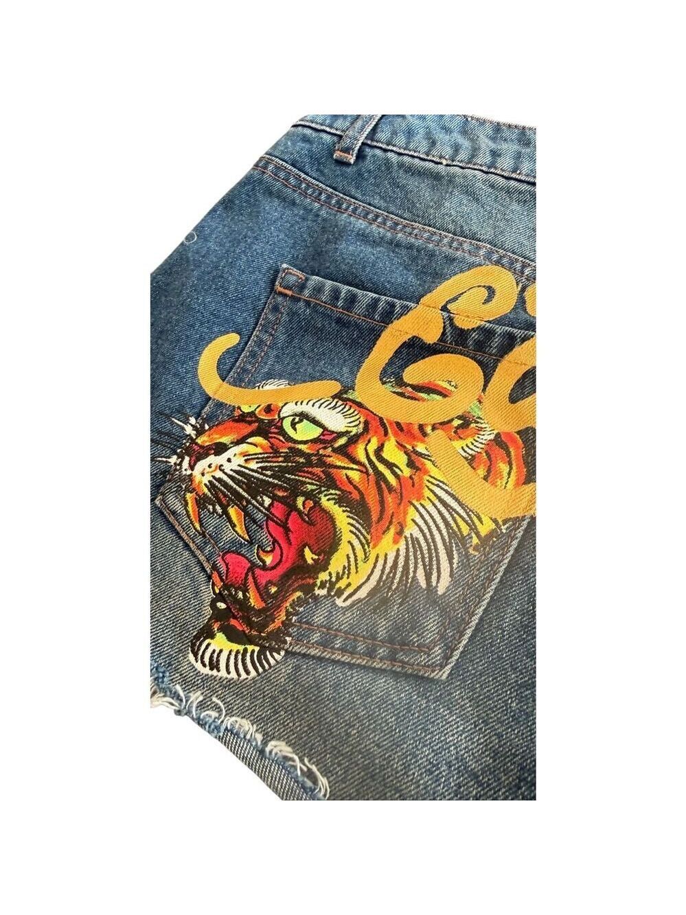 Vintage Ed Hardy Denim Mini Shorts - Picture 8 of 14